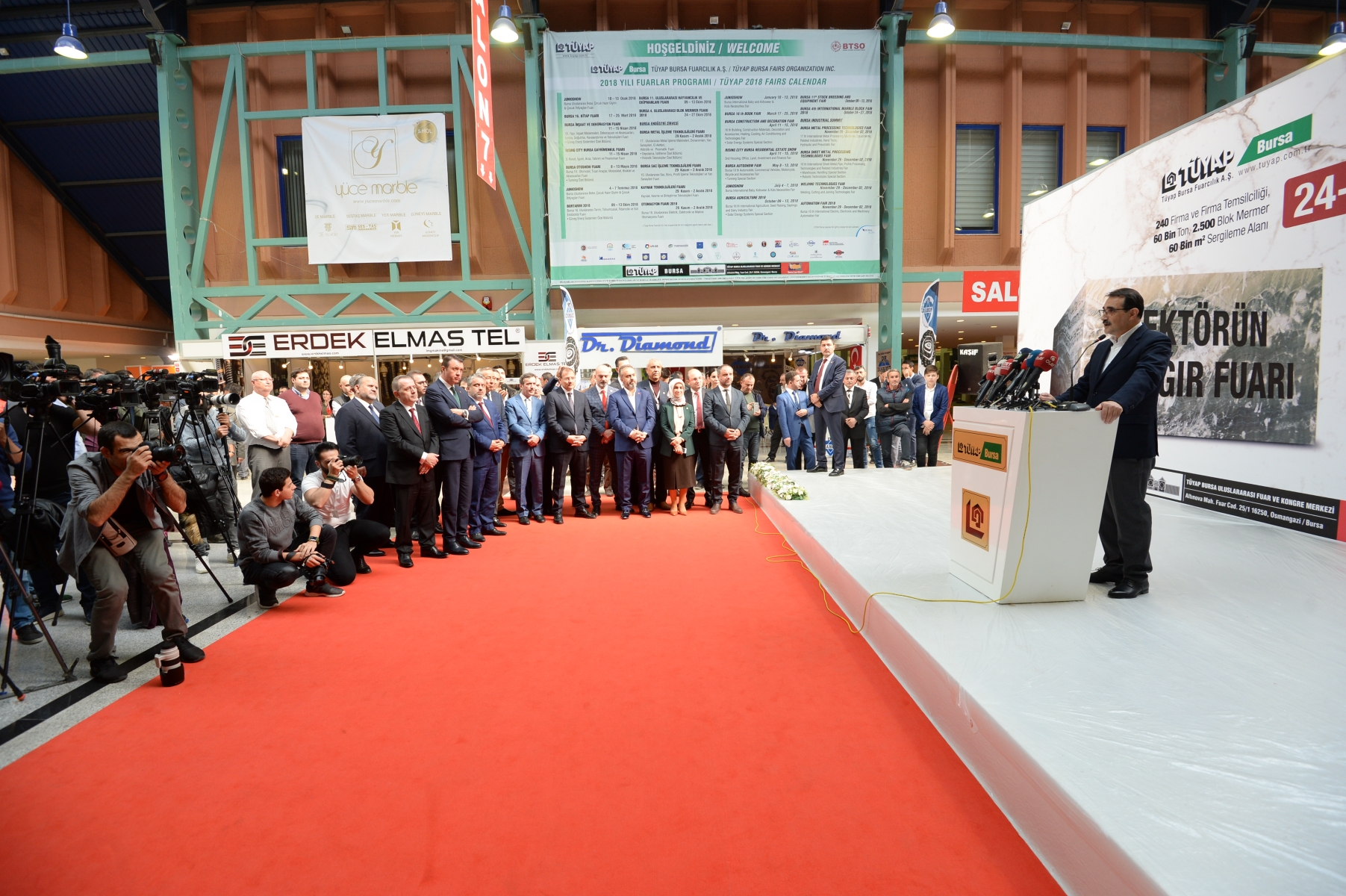 Bursa Ticaret ve Sanayi Odası, TÜYAP Bursa Fuarcılık A.Ş ve Maden Mermer Üretici ve Sanayici İş Adamları Derneği 